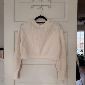 Zara Ribbed Cropped Knit Sweater